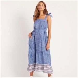 Cleobella sustainable organic cotton dress lotus print midi dress S NWT